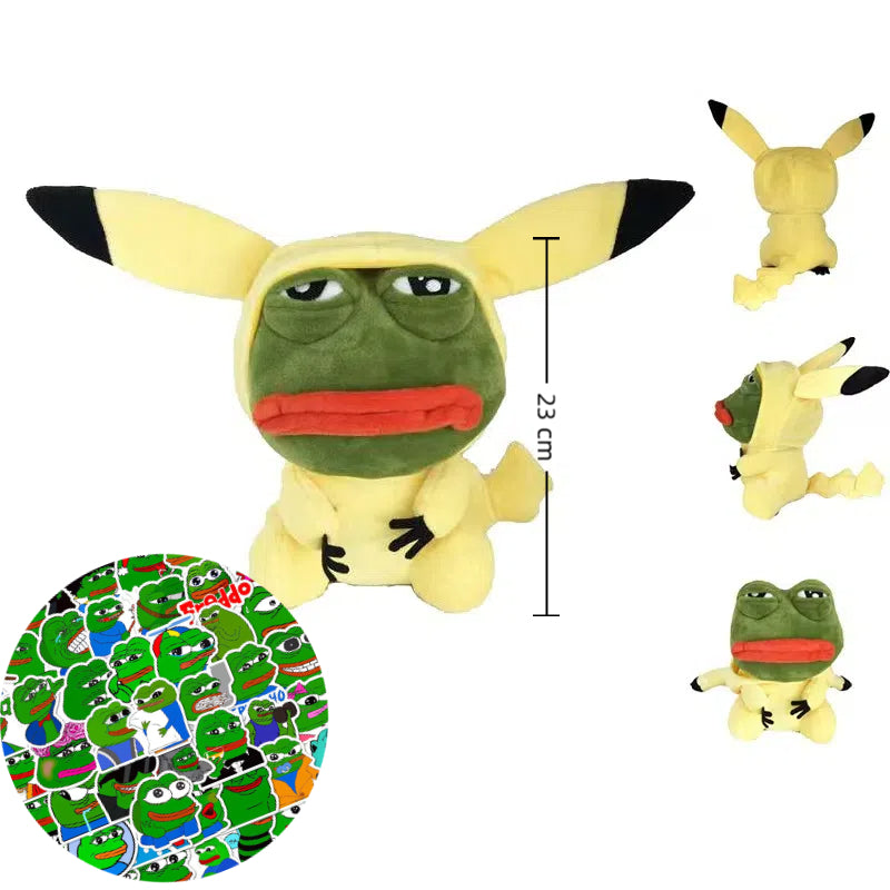 Pepe the frog/Pekachu with 10 random pepe stickers